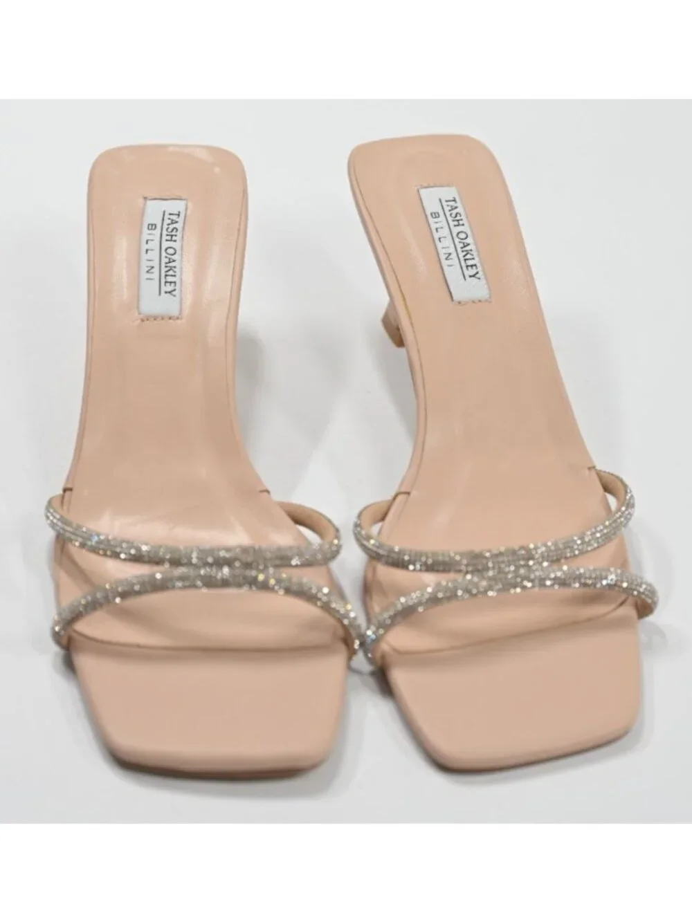 Billini x Tash Oakley Milan Heel in Nude Silver